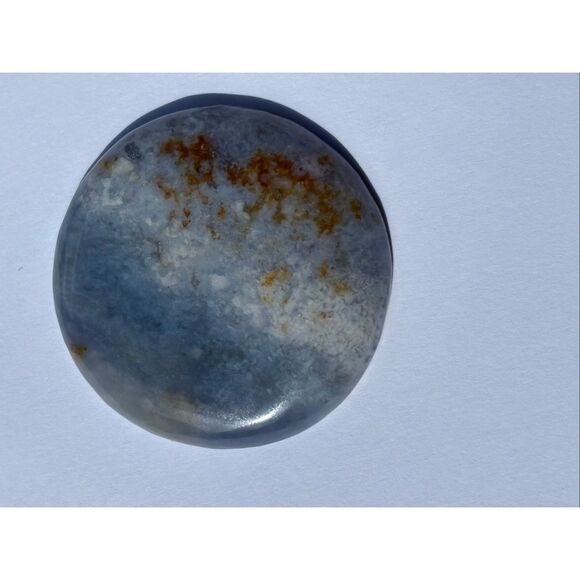 Chalcedony Cabochon, Natural Stone, 40 mm round, Unique - Picture 2 of 7